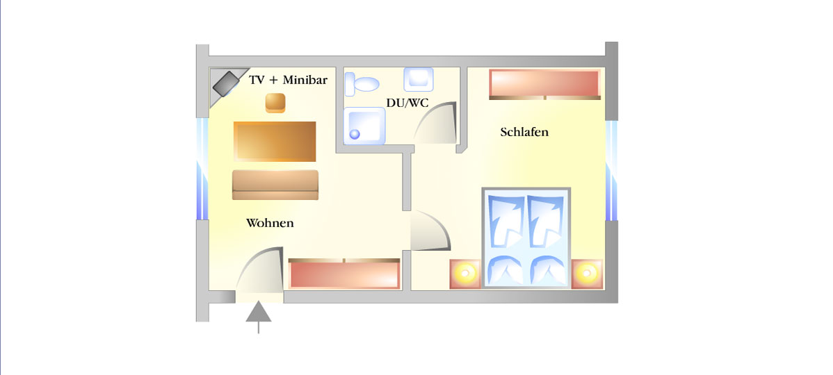 Grundriss Appartement 2