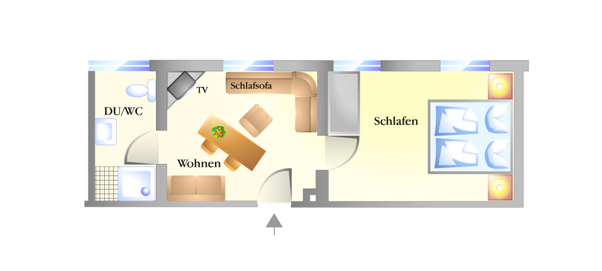 Grundriss Appartement 5